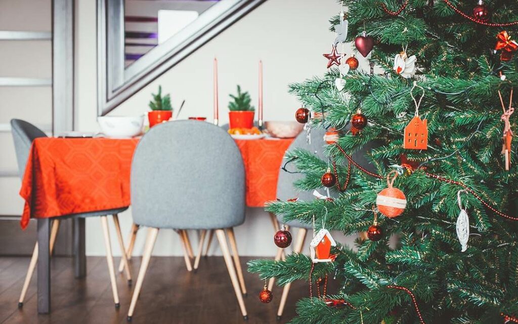 Christmas tree and decorations