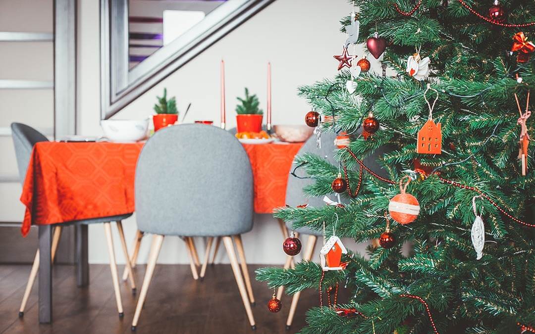 Christmas tree and decorations